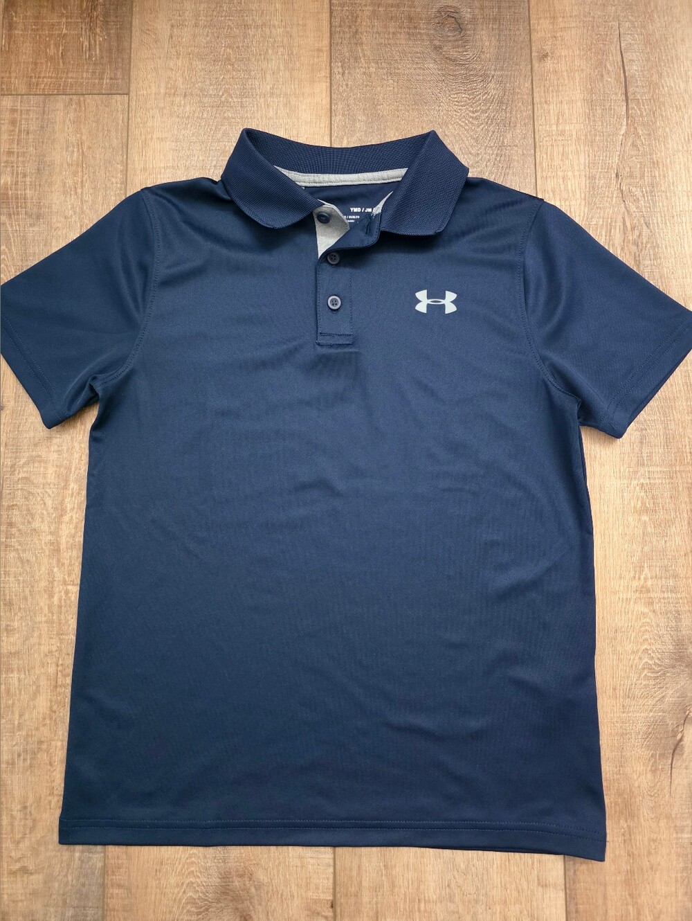 Under Armour Boys Navy Polo Shirt - Youth Medium